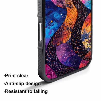 iPhone 17 Air Case — Galaxy Snake Print Galaxy Space, Custom Phone Case