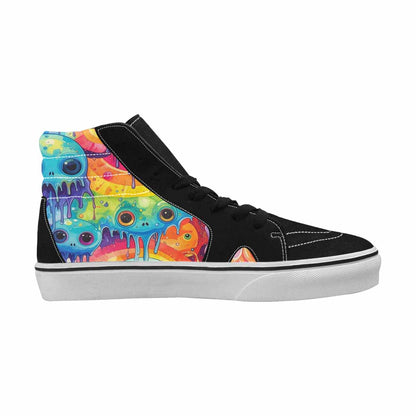 MEN'S Aliens  Tie Dye High Top Canvas Surreal Shoes