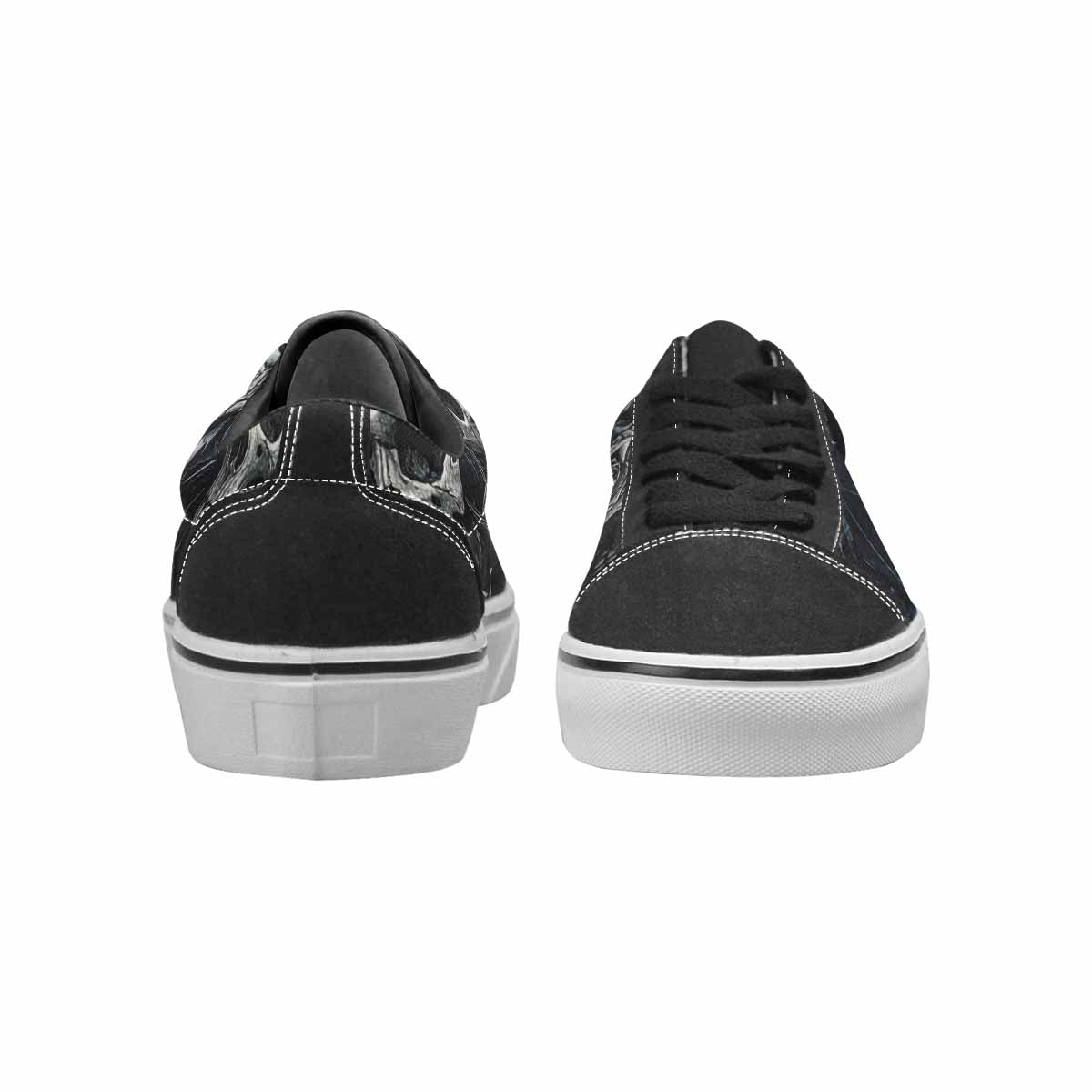 WOMEN'S Skull Roses Lace-Up Canvas Vibrant Chaos Sneakers