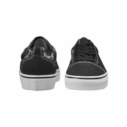 WOMEN'S Skull Roses Lace-Up Canvas Vibrant Chaos Sneakers