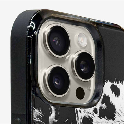 iPhone 16 Pro Max Case — Leopard Print Black And White Style, Custom Printed Phone Case
