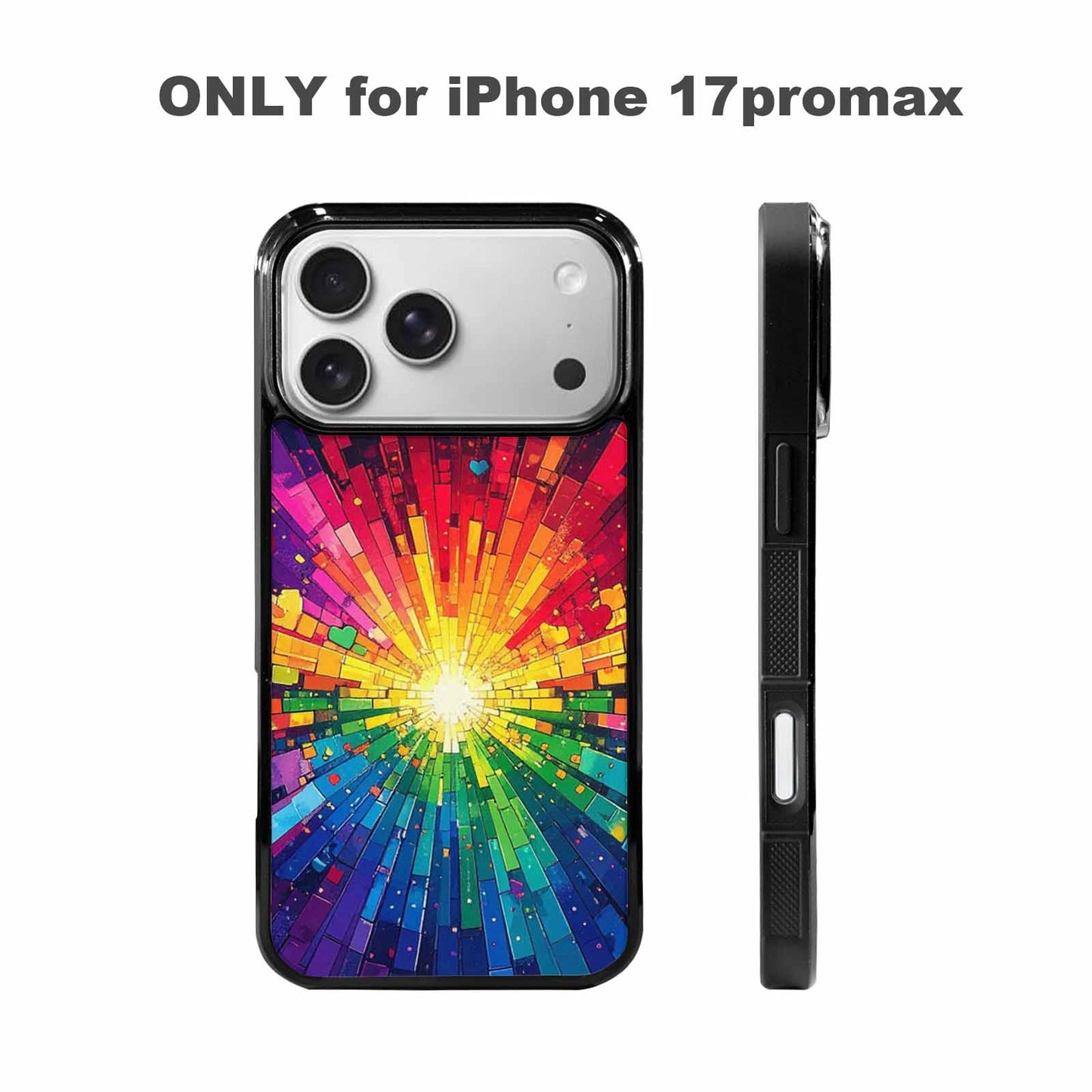iPhone 17 Pro Max Case — Pixel Art Bit Burst Original Art, Original Design Phone Case