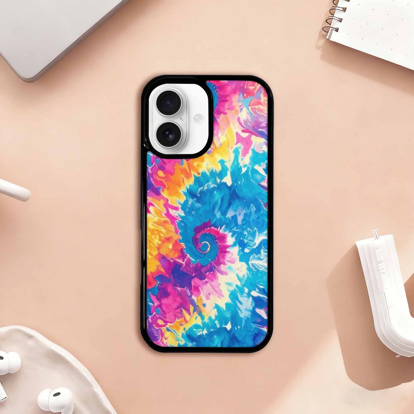 iPhone 17 Case — Small Tie Dye Swirl Tie Dye, Custom Art Phone Cover