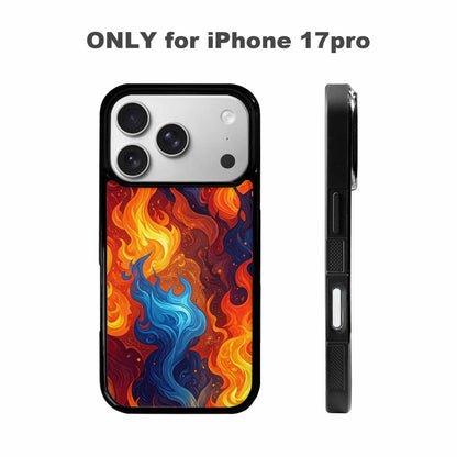 iPhone 17 Pro Case — Small Fire Flame Pattern Randomly Original, Custom Designed Case Cover