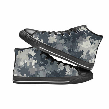 MEN'S Military Camouflage Blotch High Top Canvas Surreal Shoes