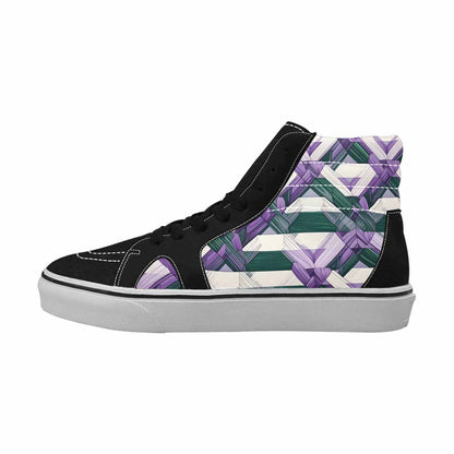MEN'S Genderqueer Flag Color High Top Canvas Vivid Shoes