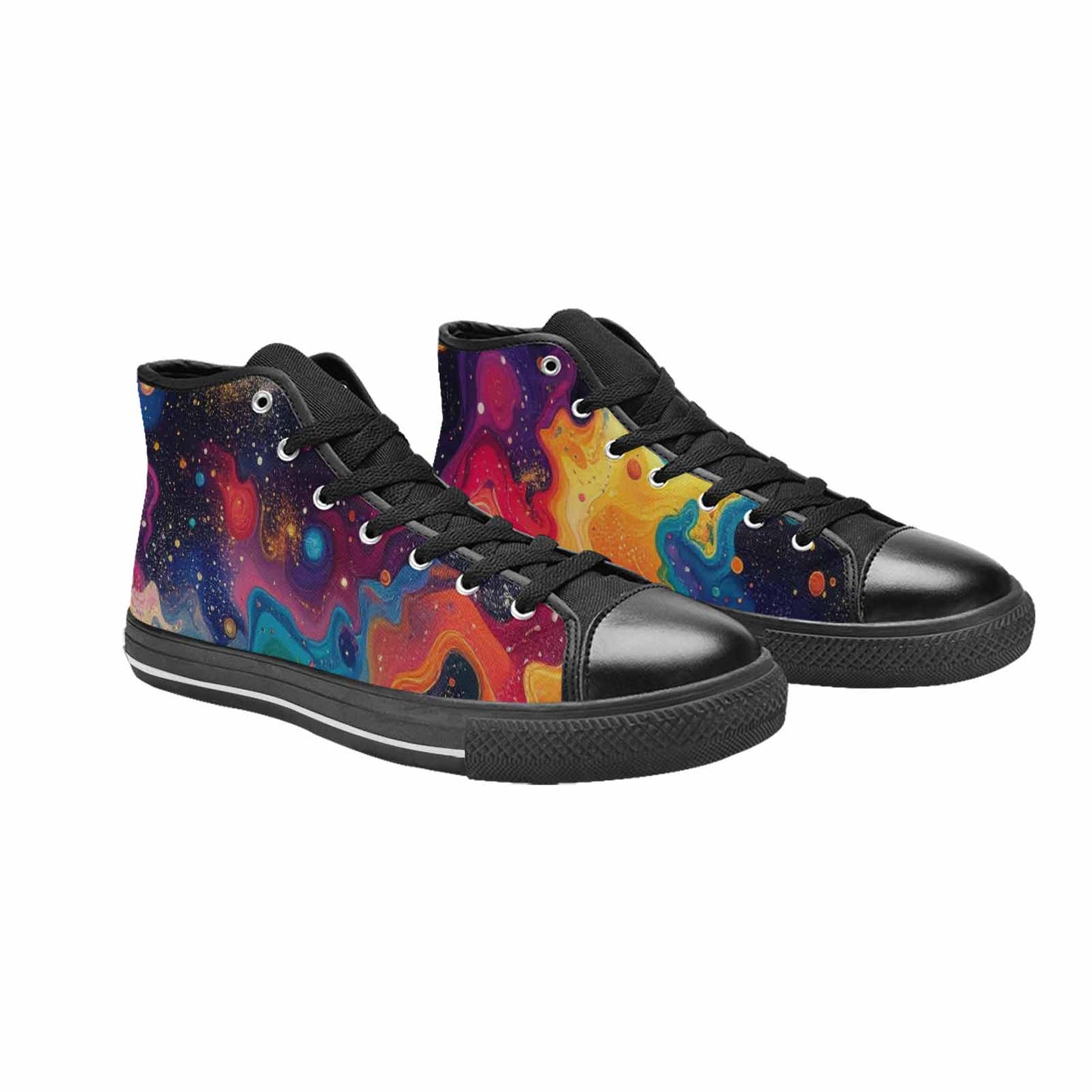 MEN'S Galaxy Art - High Top Canvas Y2K Sneakers