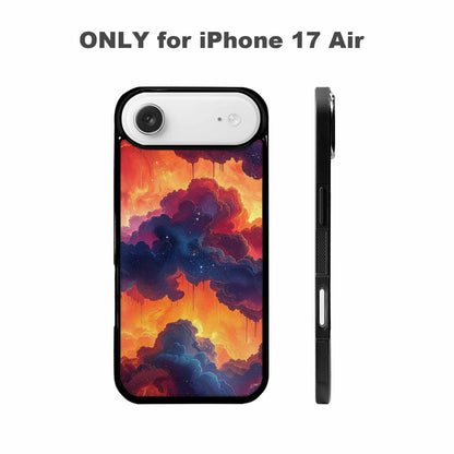 iPhone 17 Air Case — Seamless Tileable Pattern Of Overlapping Galaxy, Personalized Phone Case
