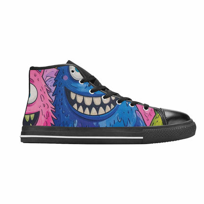 WOMEN'S Goofy Cartoon Monster High Top Canvas Aesthetic Custom Sneakers
