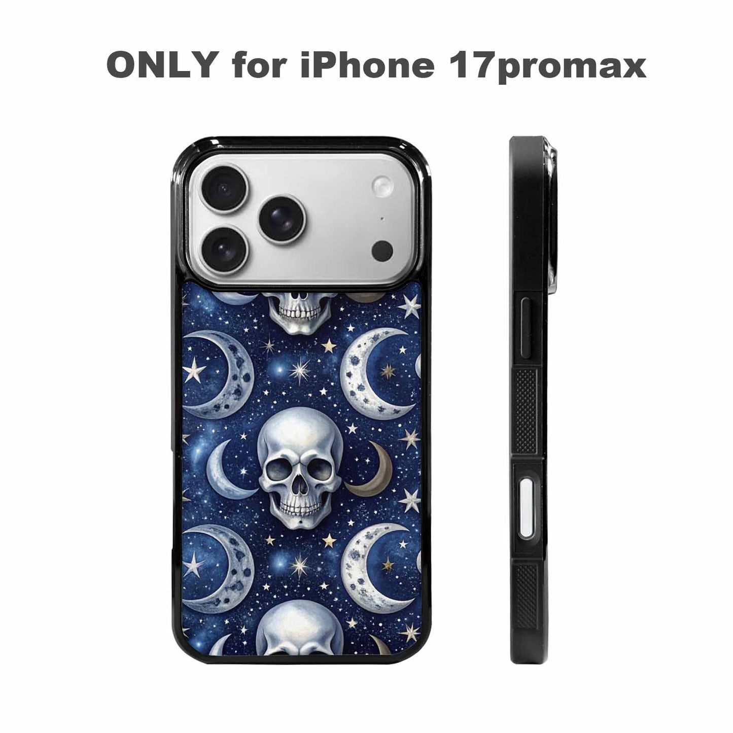 iPhone 17 Pro Max Case — Skull Dark Art Gothic Print Gothic, Personalized Phone Case