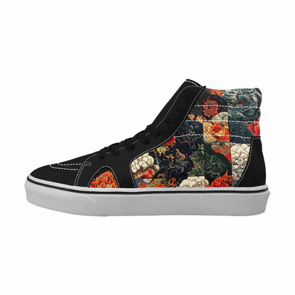 WOMEN'S Dragon Scale Fantasy High Top Canvas Grunge Sneakers