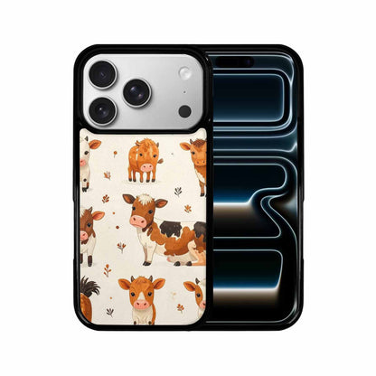 iPhone 17 Pro Case — Small Cow Animal Print Art Animal, Original Design Phone Case