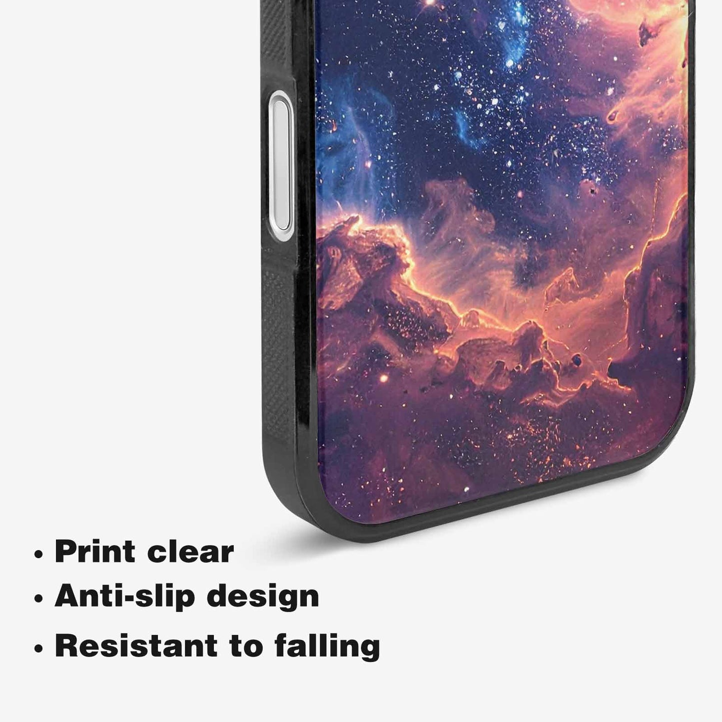iPhone 16 Plus Case — Nebula Texture With Dense Star Cluster, Custom Designed Case Cover