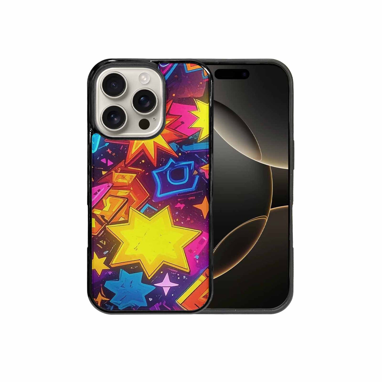 iPhone 16 Pro Case — 80s Retro Motif 80s Retro Motifs, Custom Print Case Cover