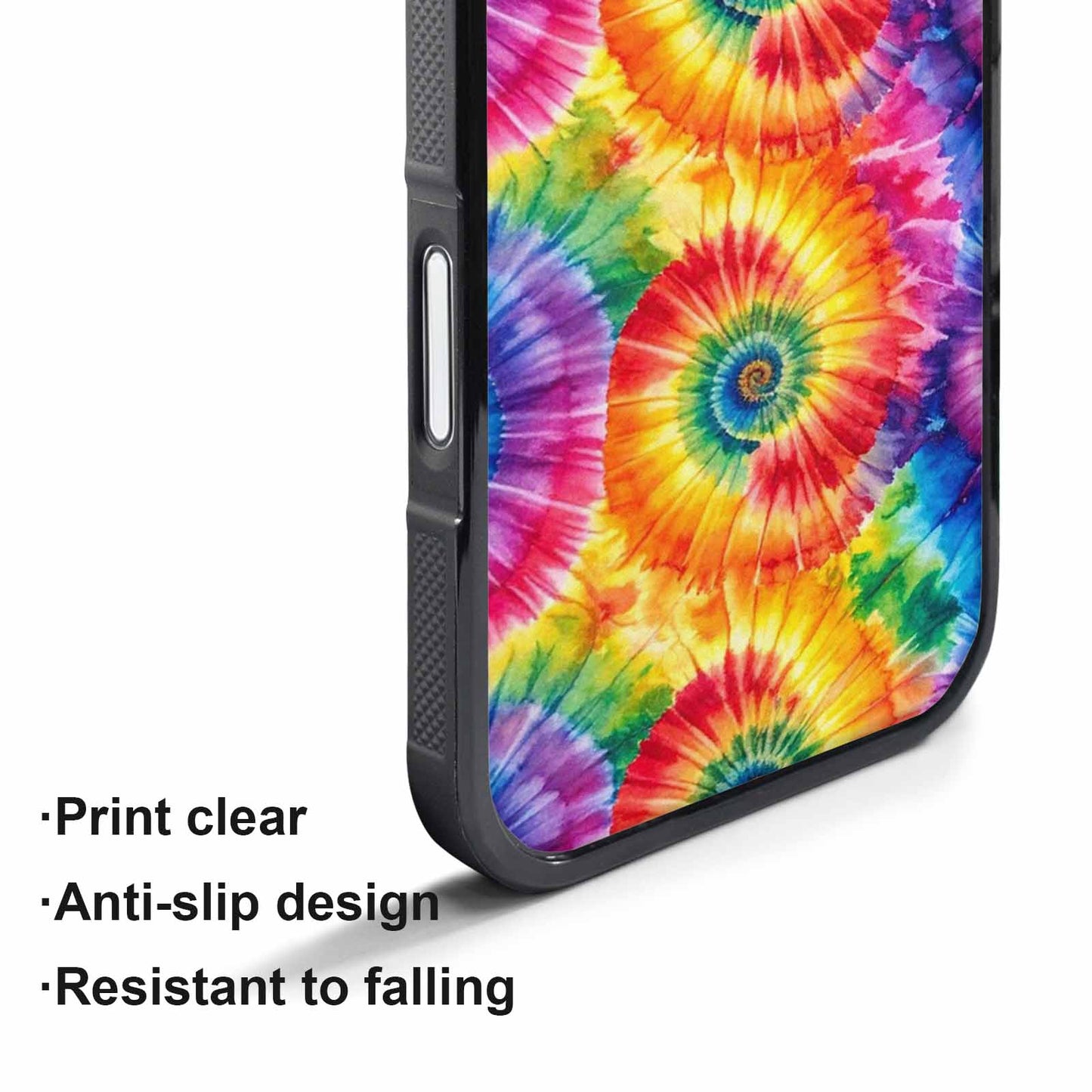 iPhone 17 Pro Case — Tie Dye Spiral Rainbow Blended Tie, Custom Made Phone Cover