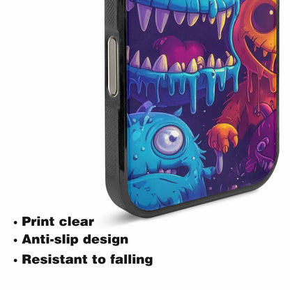 iPhone 16 Pro Max Case — Overlapping Endlessly No Empty Space Monsters, Personalized Phone Case