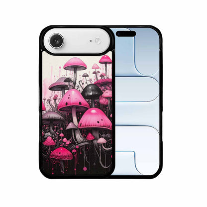 iPhone 17 Air Case — Rainbow Drip Mushrooms Black Pink Original, Custom Designed Case Cover