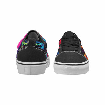 WOMEN'S 1000s Skulls Digital Camo Lace-Up Canvas Vibrant Chaos Sneakers