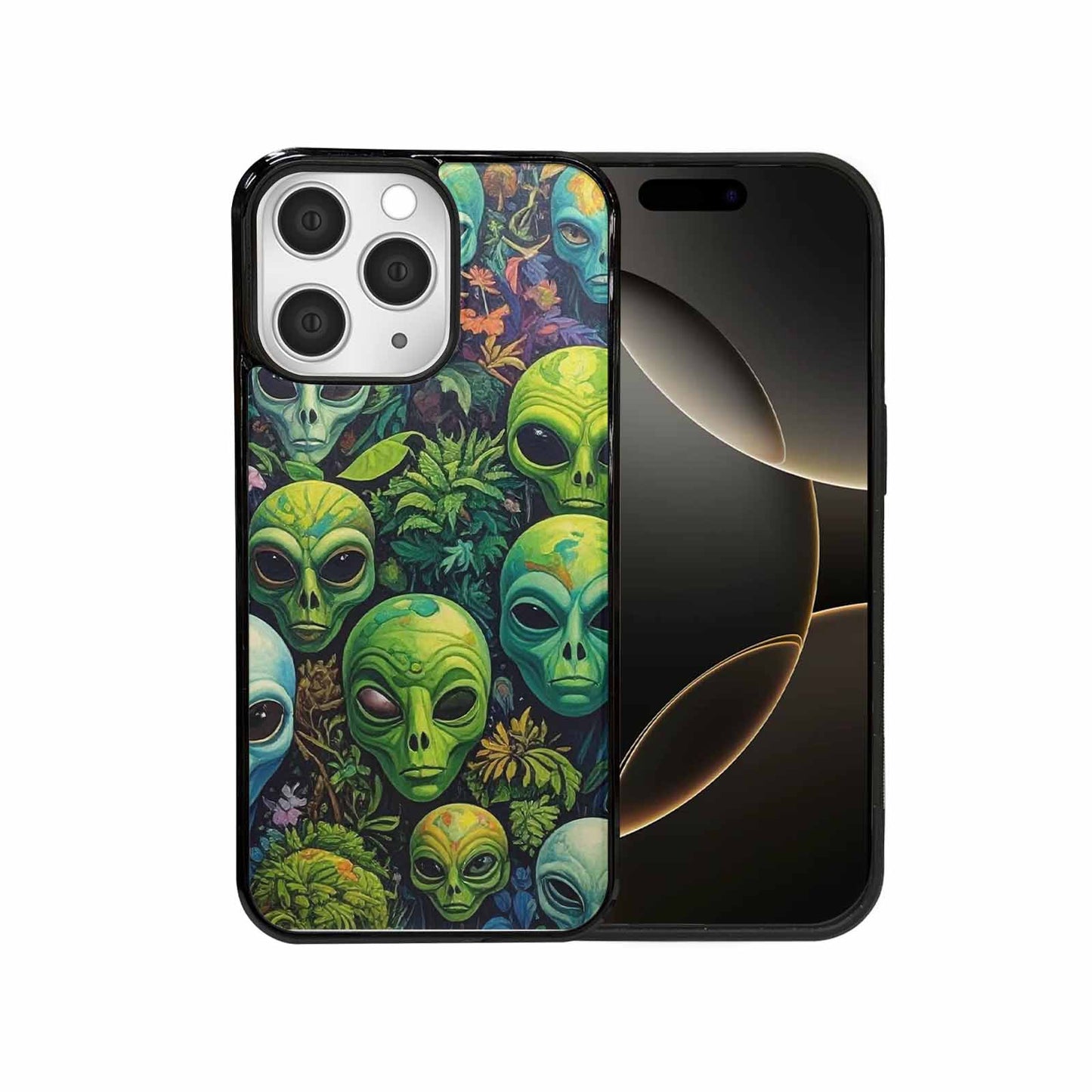 iPhone 15 Pro Max Case — Aliens Pattern Hundreds Of Sma Ajm, Unique Phone Case Design