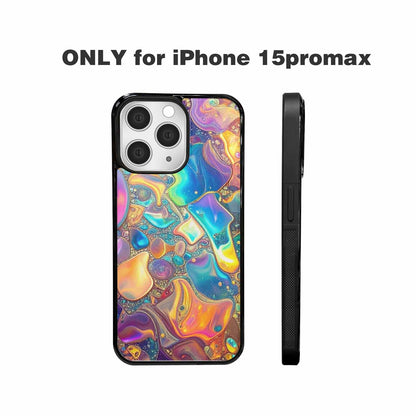 iPhone 15 Pro Max Case — Holographic Iridescent Shimmer Pattern Hundreds Of, Unique Phone Case Design
