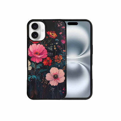 iPhone 16 Plus Case — Shadowy Glitch Floral Pattern Hundreds Of, Custom Art Phone Cover