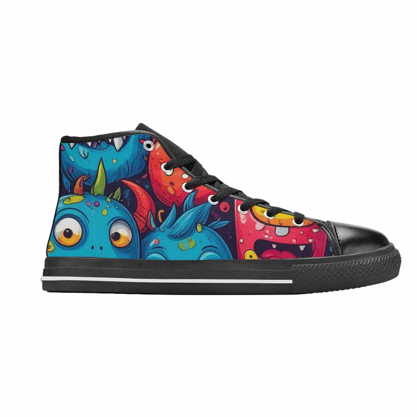 MEN'S Cartoon Monster Character High Top Canvas Dark Academia Sneakers