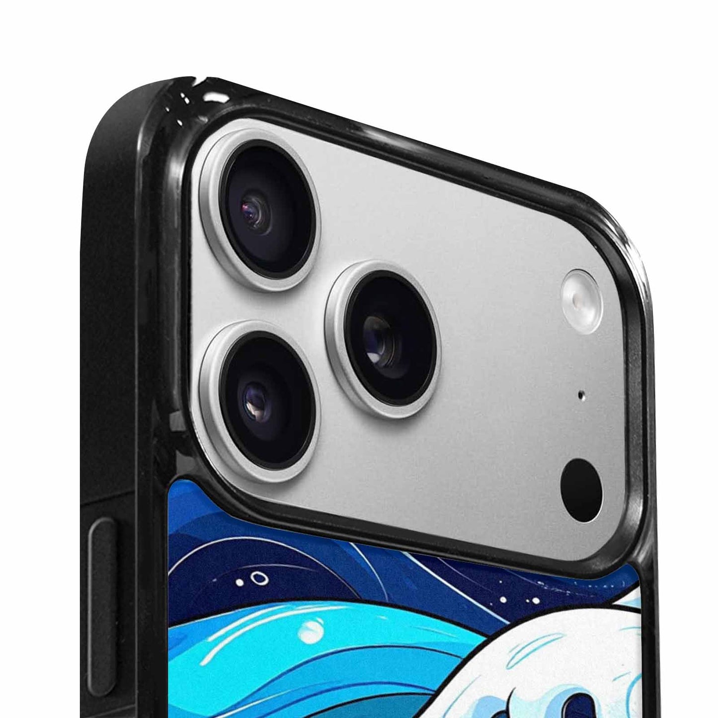 iPhone 17 Pro Max Case — Glossy Winter Wave Cartoon Cute, Custom Phone Case