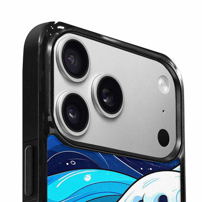 iPhone 17 Pro Max Case — Glossy Winter Wave Cartoon Cute, Custom Phone Case
