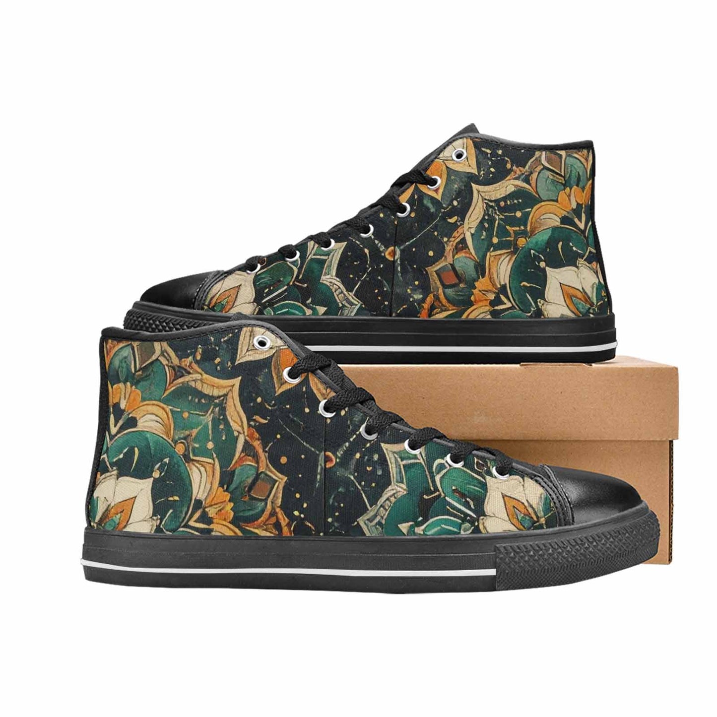 WOMEN'S Mandala High Top Canvas Dreamcore Sneakers