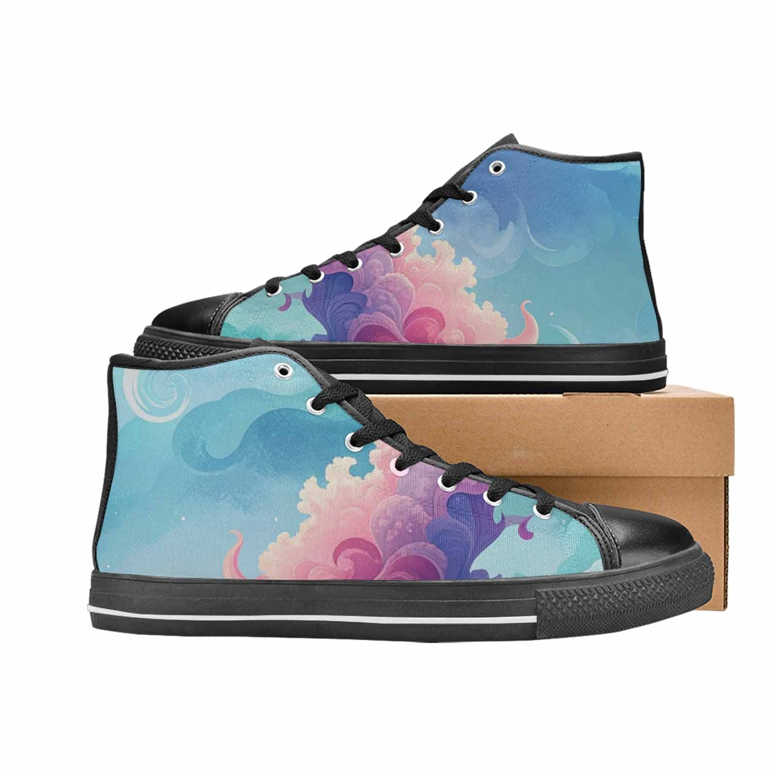 MEN'S Surrealist Dreamscape High Top Canvas Vivid Custom Shoes