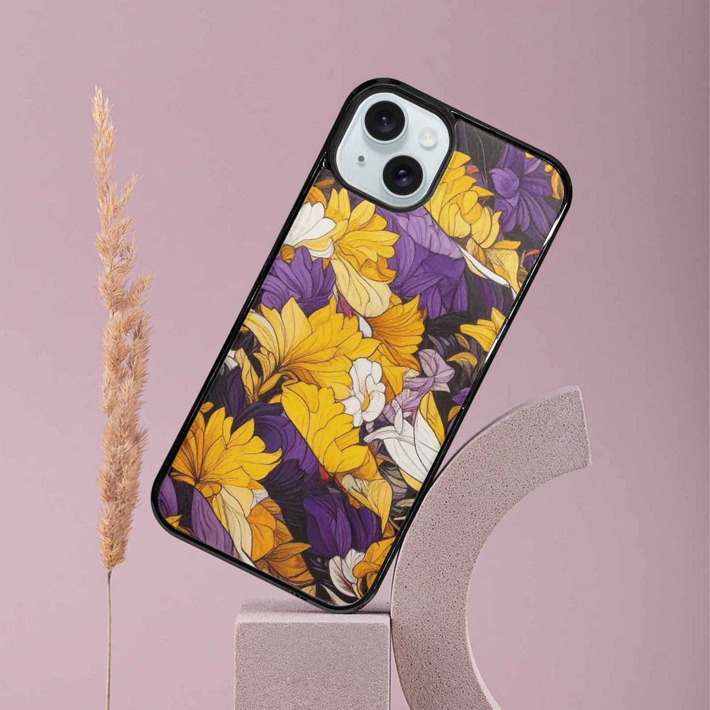 iPhone 15 Plus Case — Nonbinary Flag Color Theme Small Rainbow, Custom Printed Phone Case