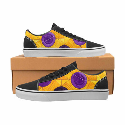 MEN'S Intersex Flag Color Canvas Lace-Up Wallpaper Art Shoes