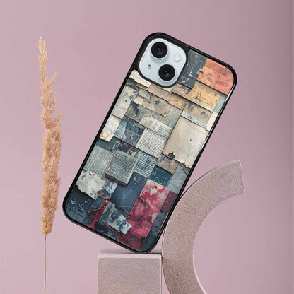 iPhone 15 Plus Case — Distressed Grunge Texture Pattern Hundreds Of, Custom Made Phone Cover