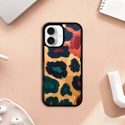 iPhone 17 Case — Leopard Wallpaper Print Animal Print, Custom Printed Phone Case