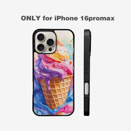 iPhone 16 Pro Max Case — Melting Icecream Collage Custom, Custom Printed Phone Case