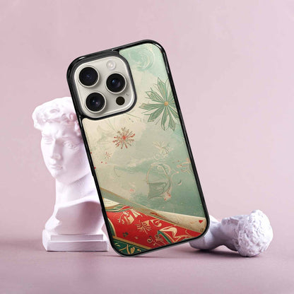 iPhone 16 Pro Case — Christmas Wrapping Paper Pattern Art Wallpaper, Customized Protective Case