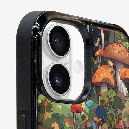 iPhone 16 Case — Mushrooms Camomushrooms Patter Big, Custom Designed Case Cover
