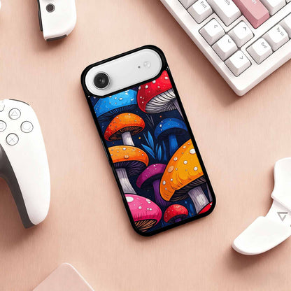 iPhone 17 Air Case — Vivid Winter Mushroom Seamless Cartoon Cute, Custom Art Phone Cover
