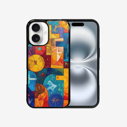 iPhone 16 Case — Faith Cross And Faith Icons Pattern, Custom Designed Case Cover