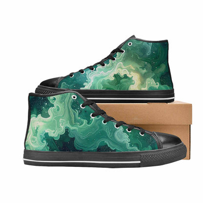 MEN'S Galaxy Art - High Top Canvas Y2K Sneakers