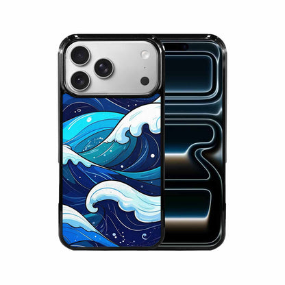 iPhone 17 Pro Max Case — Glossy Winter Wave Cartoon Cute, Custom Phone Case