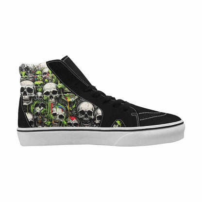 MEN'S Rainbow From Skull S High Top Canvas Cottagecore Custom Sneakers