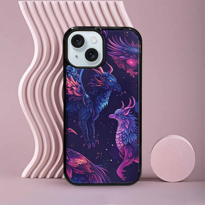 iPhone 15 Case — Galactic Animal Burst, Custom Designed Case Cover