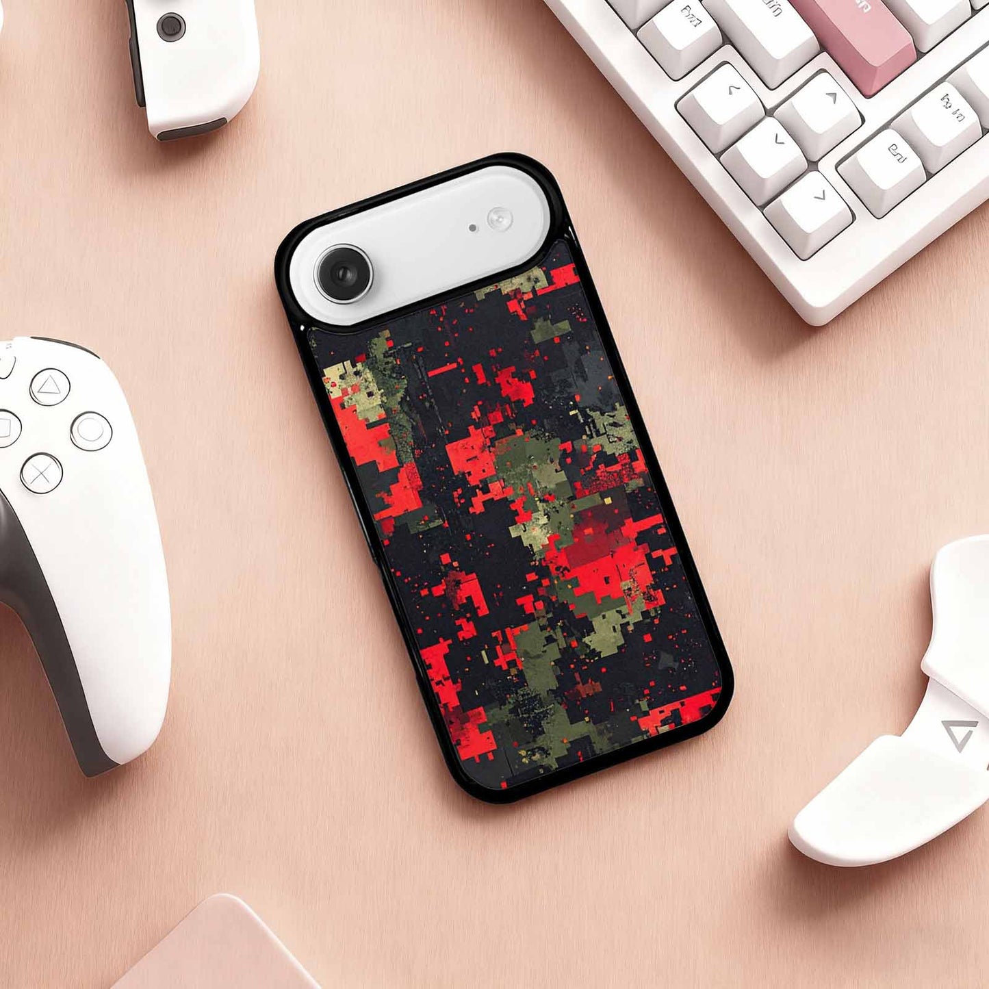 iPhone 17 Air Case — Small Military Camouflage Blotch Pattern Camo, Custom Print Case Cover