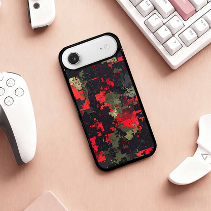 iPhone 17 Air Case — Small Military Camouflage Blotch Pattern Camo, Custom Print Case Cover