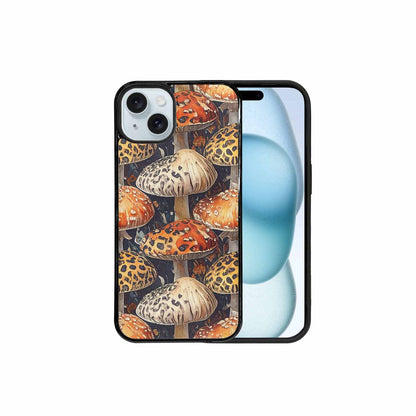 iPhone 15 Plus Case — Mushrooms Pattern Hundreds Of, Custom Art Phone Cover