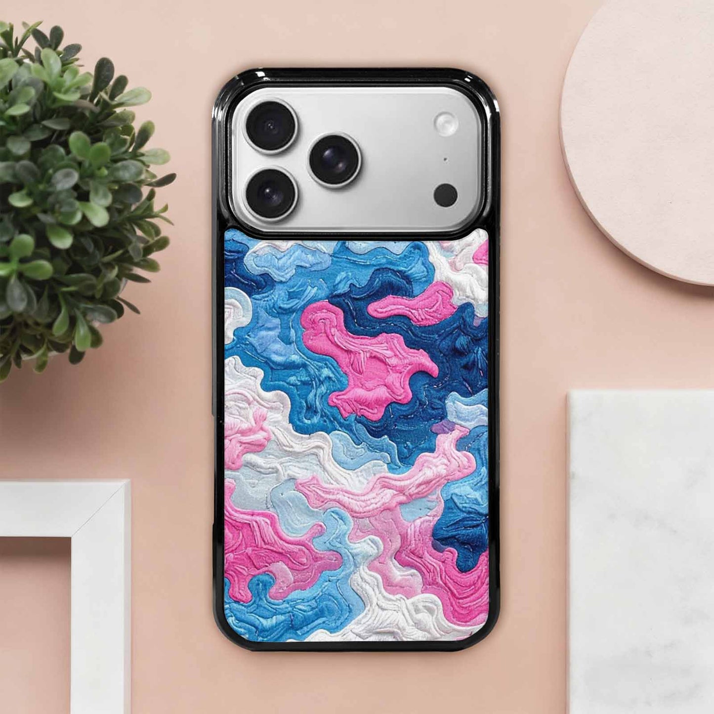 iPhone 17 Pro Max Case — Vivid Camo Transgender Camo, Custom Art Phone Cover
