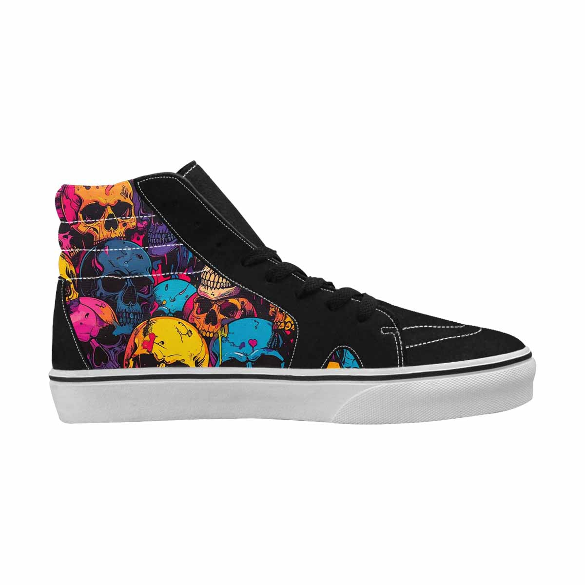 MEN'S 1000s Skulls Digital Camo High Top Canvas Y2K Shoes