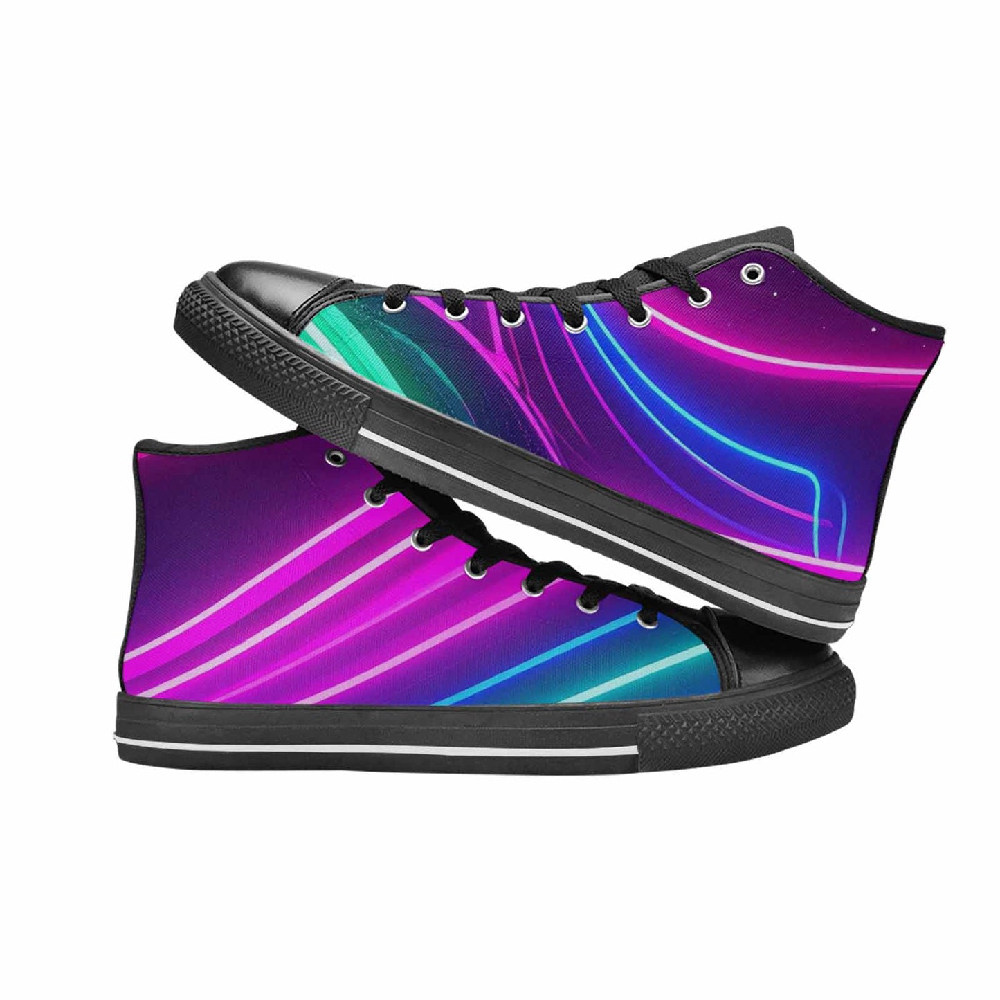 WOMEN'S 80S Neon Cartoon High Top Canvas Dreamcore Shoes