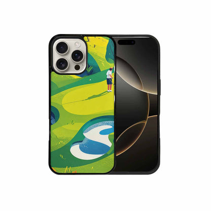 iPhone 16 Pro Max Case — Golf Cartoon Art Pattern, Custom Print Case Cover